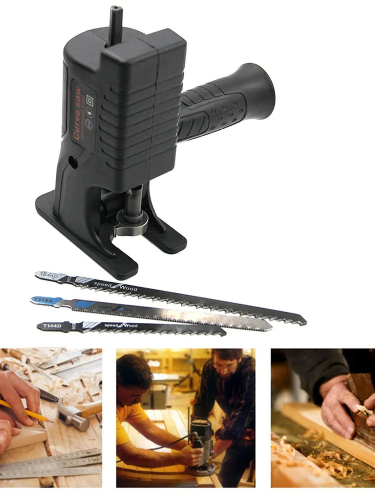 Portable Reciprocating Saw Adapter Electric Drill Modified Tool Drill To Jig Saws Cutting Tool for Wood Metal Plastics Cutting