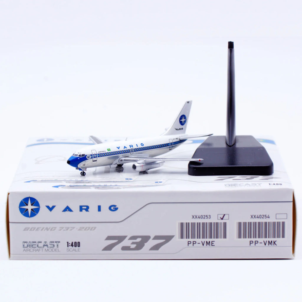 XX40253 Alloy Collectible Plane Gift JC Wings 1:400 Varig Boeing B737-200 [Polished] Diecast Aircraft Jet Model PP-VME