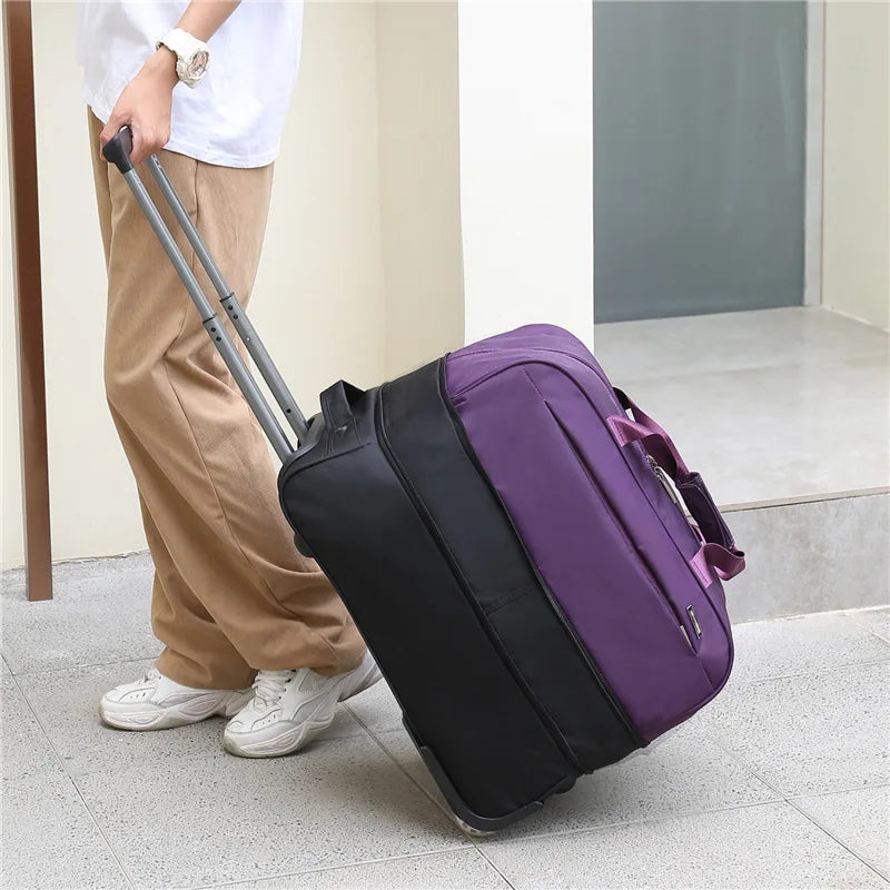 Large Capacity Travel Trolley Bags Rolling Luggage waterproof Oxford cloth Suitcase Travel Bag With Double Wheels valises