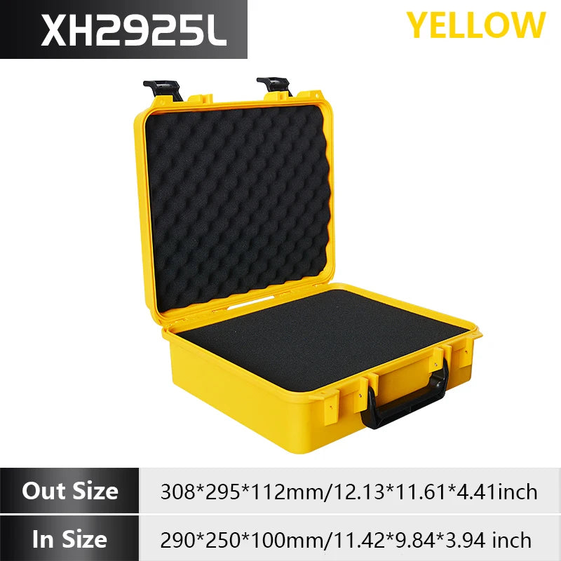 Heavy Duty Portable Tool Case With Reinforced Protective Foam Industrial Plastic Toolbox with Shock Absorbing Foam Lining