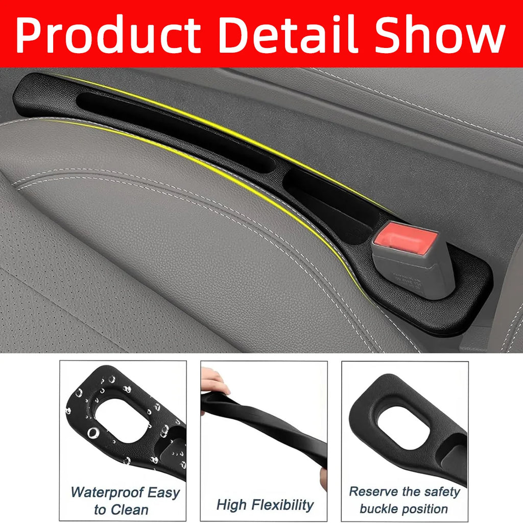 PINMOAP Car Seat Gap Storage Box Made Of Soft Material That Is Not Easily Deformed Seat Gap Storage Tool Increase Storage Space