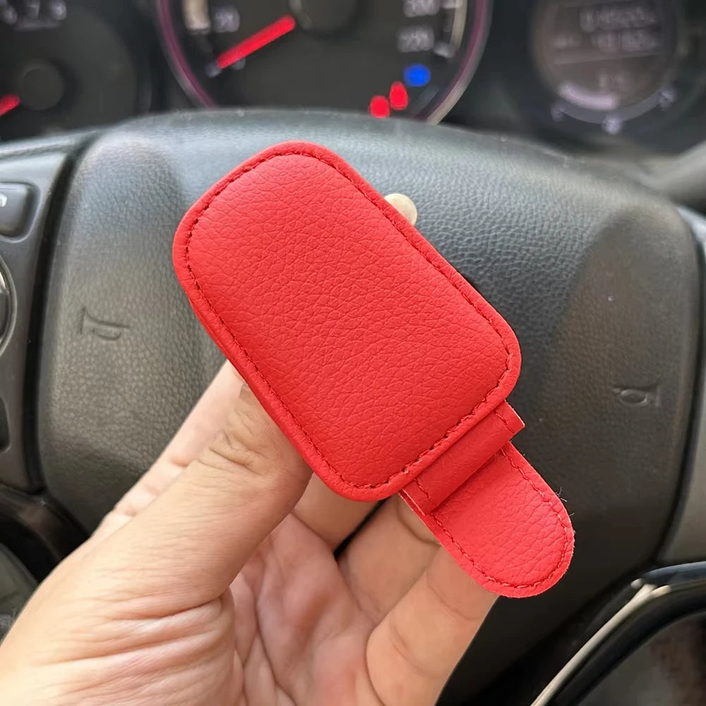 Car Sun Visor Glasses Case Holder Sunglasses Clip Ticket Card Clip Multifunction Portable Clip Auto Interior Accessories