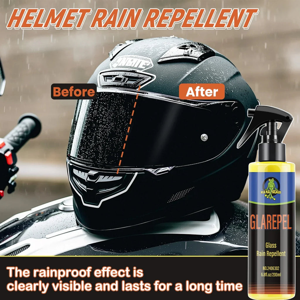 Motorcycle Water Repellent Spray Anti Rain Coating For Glass Fortify Hydrophobic Repellent Helmet Rainproof Agent RG302