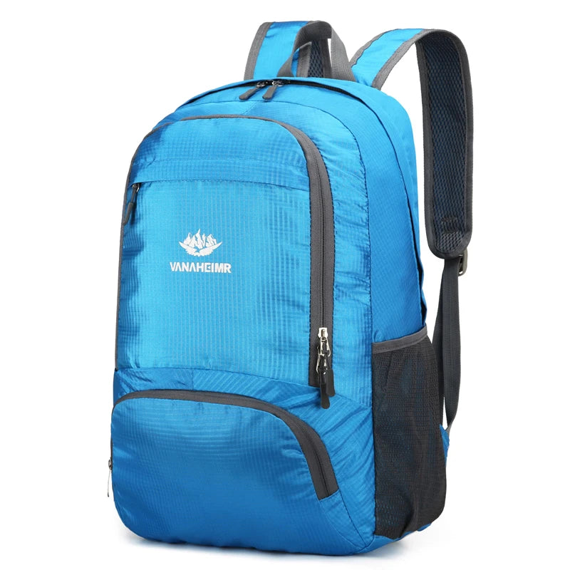 23L Packable Backpack Foldable Ultra Light Outdoor Duffle Bag Big Folding Knapsack Hiking Travel Rucksack Mountaineering Daypack