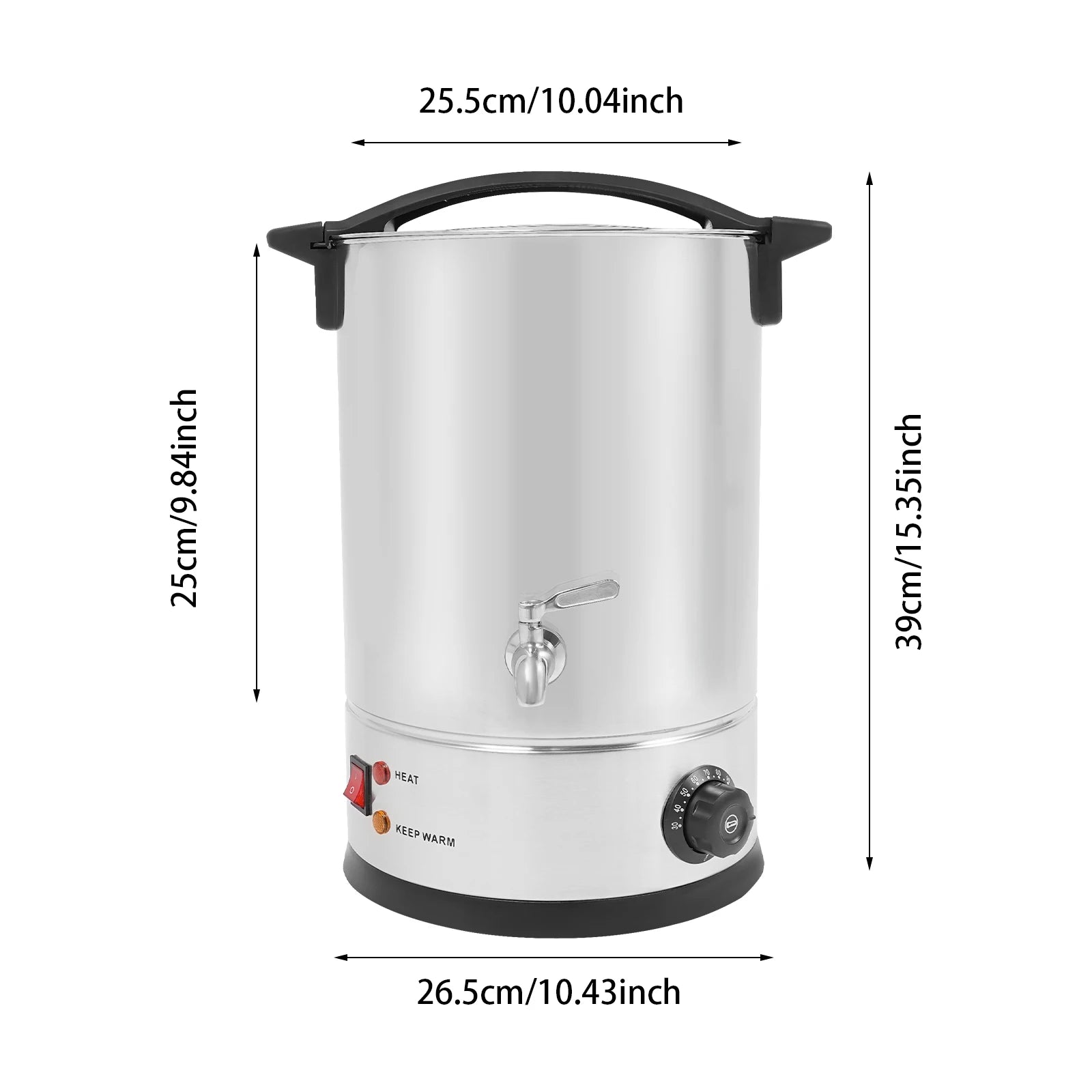 8L/10L/12L/15L Wax Melter for Candle Making, 1.8KW Electric Wax Melt Oven Stainless Steel Wax Melting Pot Wax Warmer Machine Kit