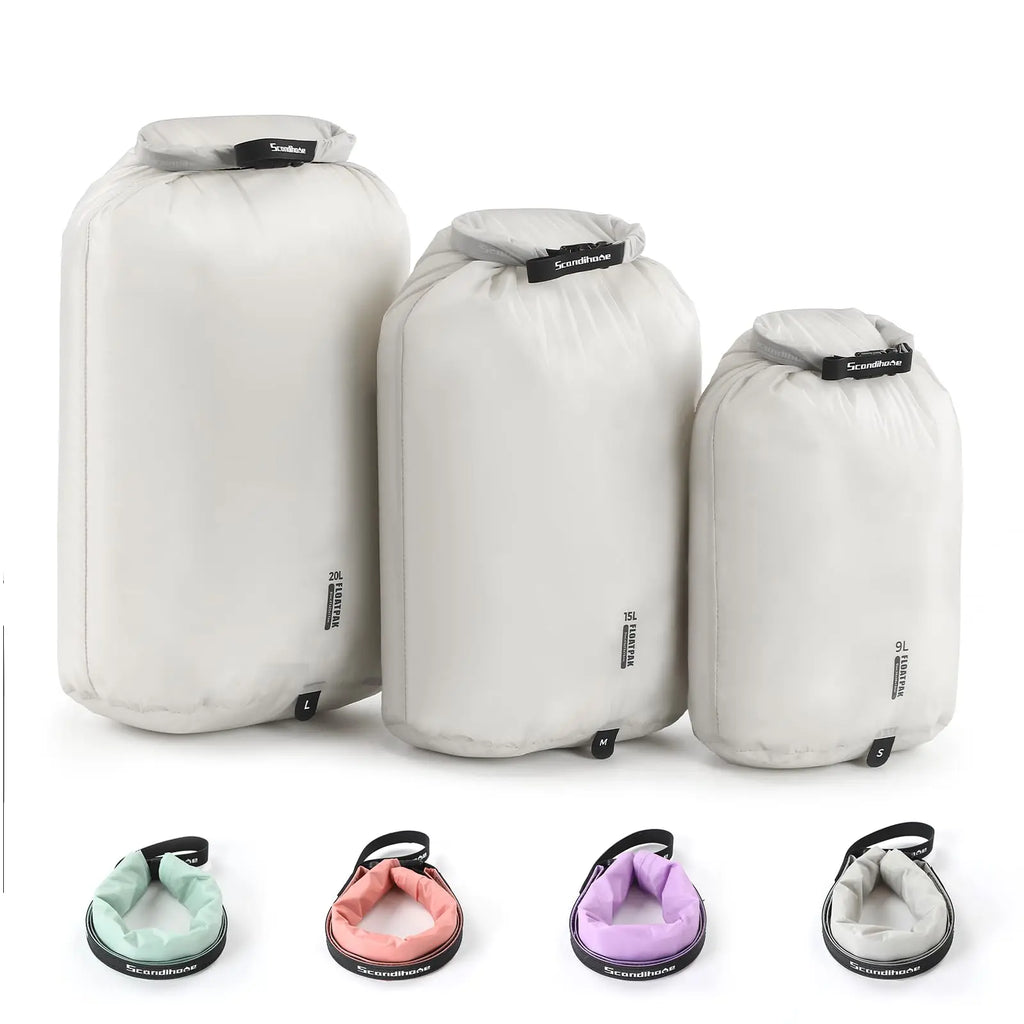 Waterproof Dry Bag Ultralight Clothing Storage Bag Lightweight Roll Top Travel Packing Organizer for Luggage Swimming Outdoor