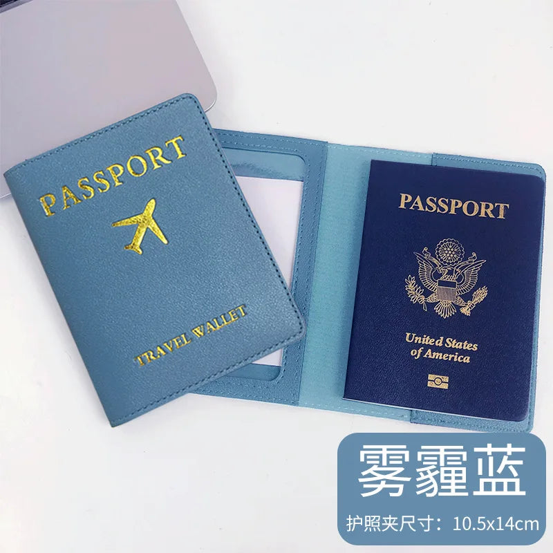 PU Leather Business Luggage Tag Suitcase Address Label Luggage Boarding Case Label Name ID Address Clip Travel Accessories