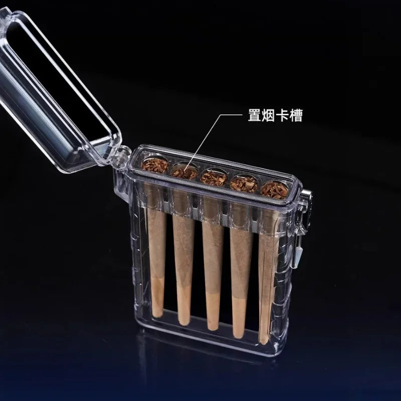 New model Cigarette case 3/5 pack cigarette slot Sealed Waterproof Anti pressure Cigarette Box men women Cigarette Accessories