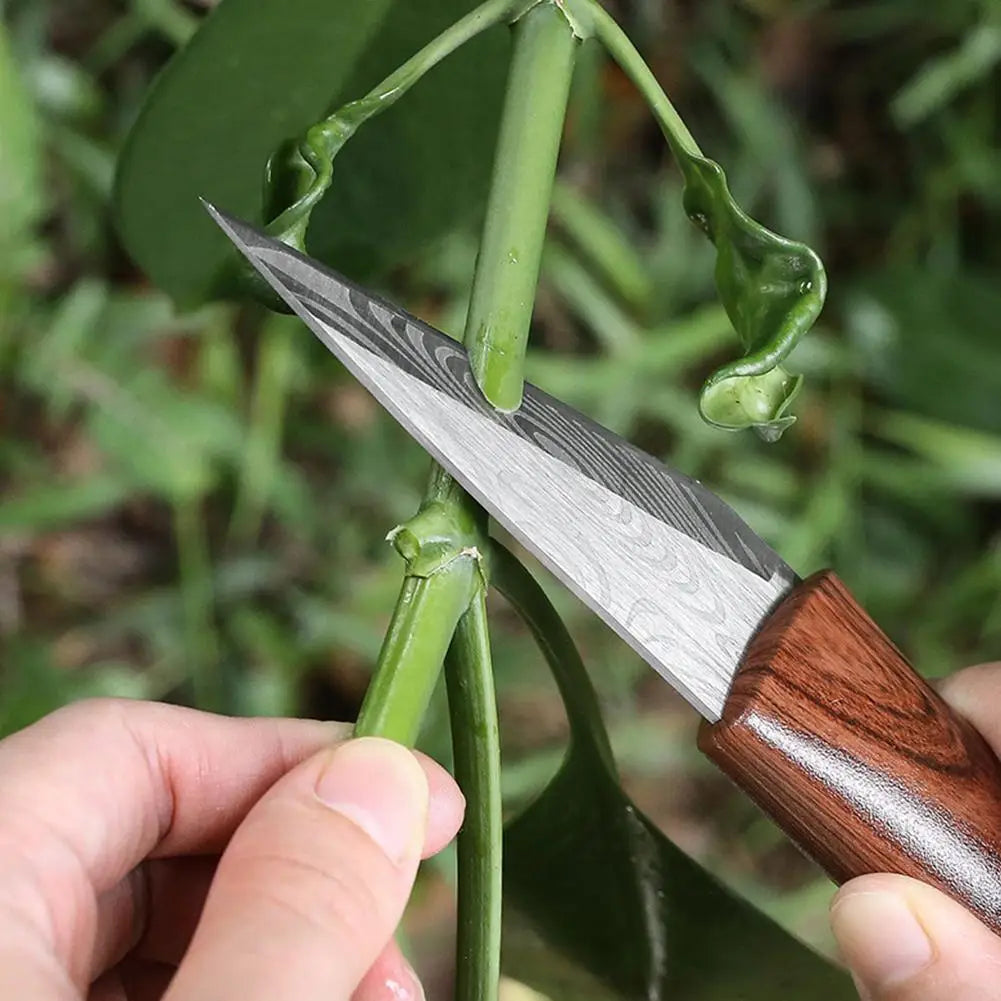 Grafting Knife Grafting Tools Grafting Pruning Knife Professional Garden fruit tree Grafting Cutter Wooden Handle Knife ﻿