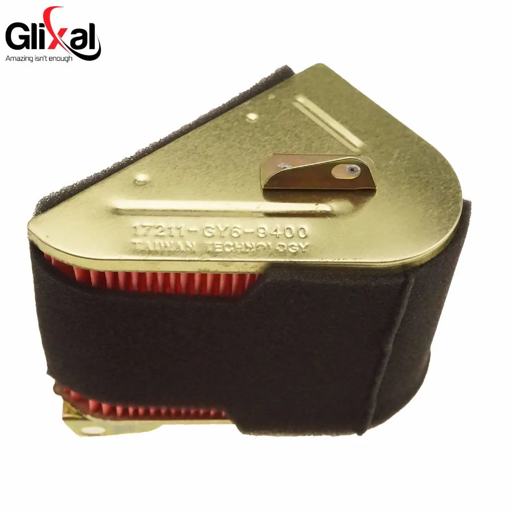 Glixal GY6 125cc 150cc 152QMI 157QMJ Triangle Air Filter Chinese Scooter Moped ATV Go-Karts Quads