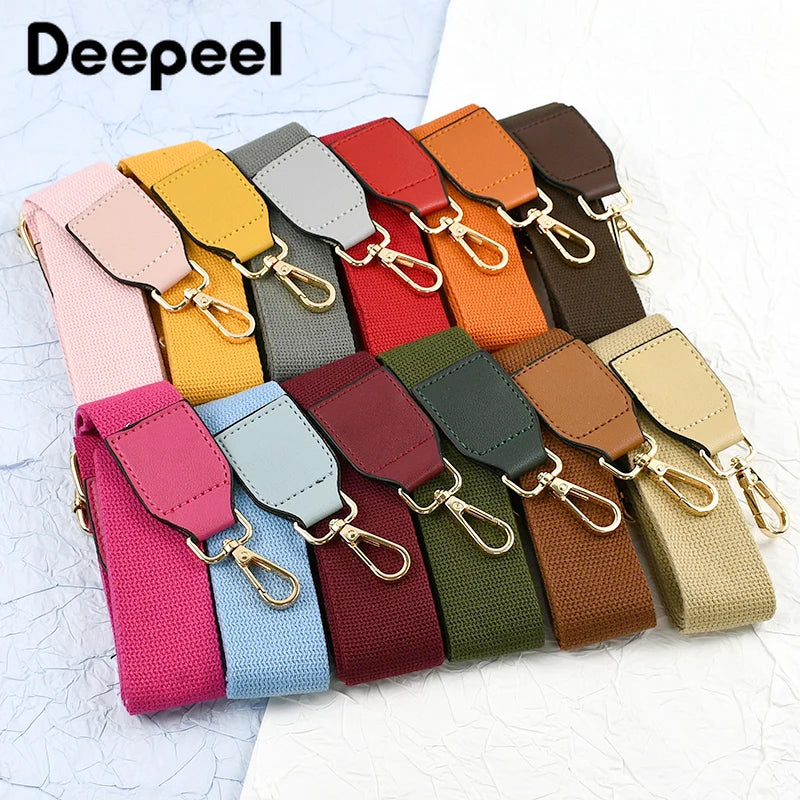 1Pc Deepeel 3.8cm Nylon Shoulder Bag Strap Adjustable Webbing Replaceable Belt for Crossbody Bags Handbag DIY Craft Accessories