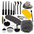 Car Cleaning Tools Kit,Car Detailing Brush Set with Carry Bag,Auto Drill Brush Set Pro Car Wash Kit for Car Interior&Exterior