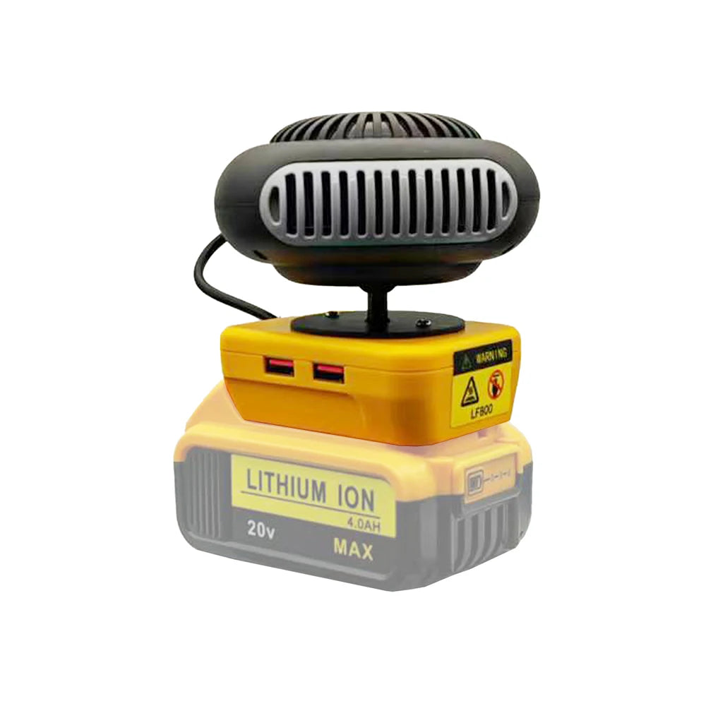 Tool Parts For Milwaukee For DeWALT Li-ion Battery Lithium Electric Power Warm Air Blower Fan Heater Hot Cold Wind USB Charger