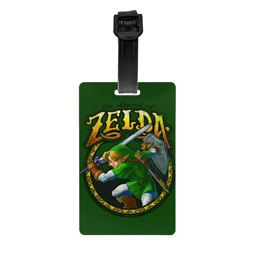 Custom The Legend Of Zeldas Luggage Tag Privacy Protection Anime Game Baggage Tags Travel Bag Labels Suitcase