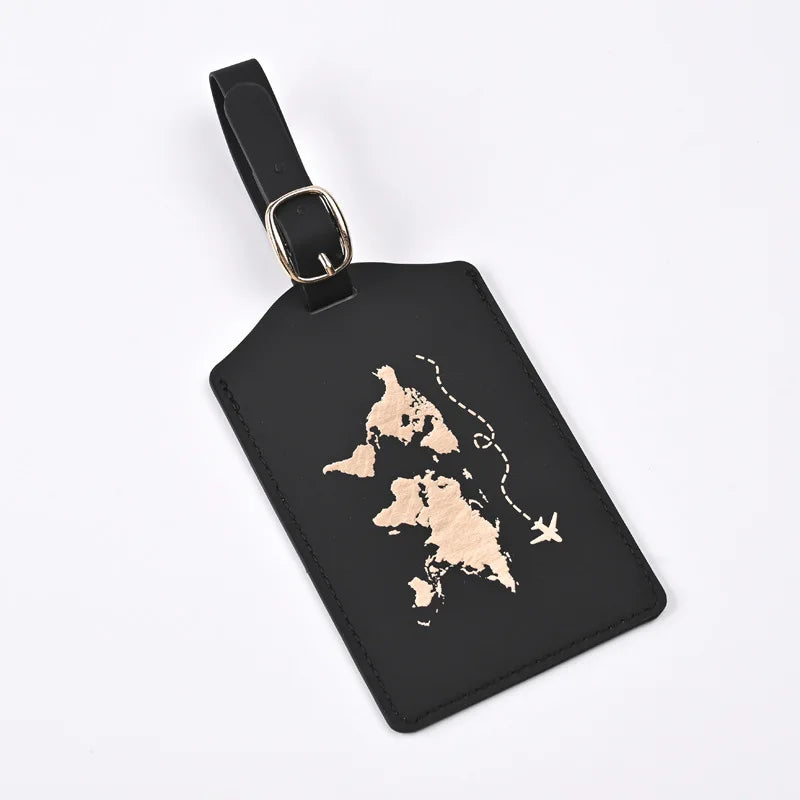 Luggage Tags for Suitcases PU Leather Privacy Protection Bag Tags Travel Accessories Essential