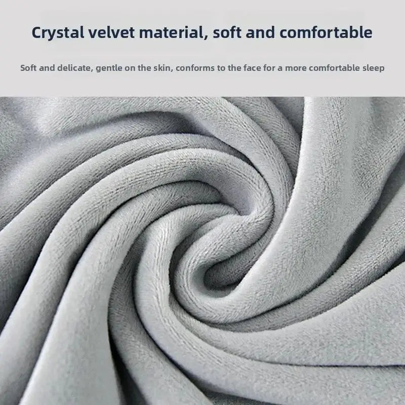 Fillable U-Shaped Travel Neck Pillow with Velvet Cover & Storage Bag - Comfortable for Airplane, Car, Office, Portable Design