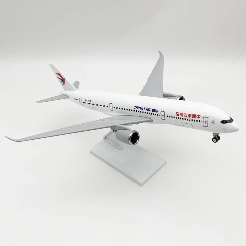 30cm Plane Model China Eastern A350 Airways Scale Aircraft 1/250 Resin Model Planes Toys For Children Boys Souvenir Plane Gifts
