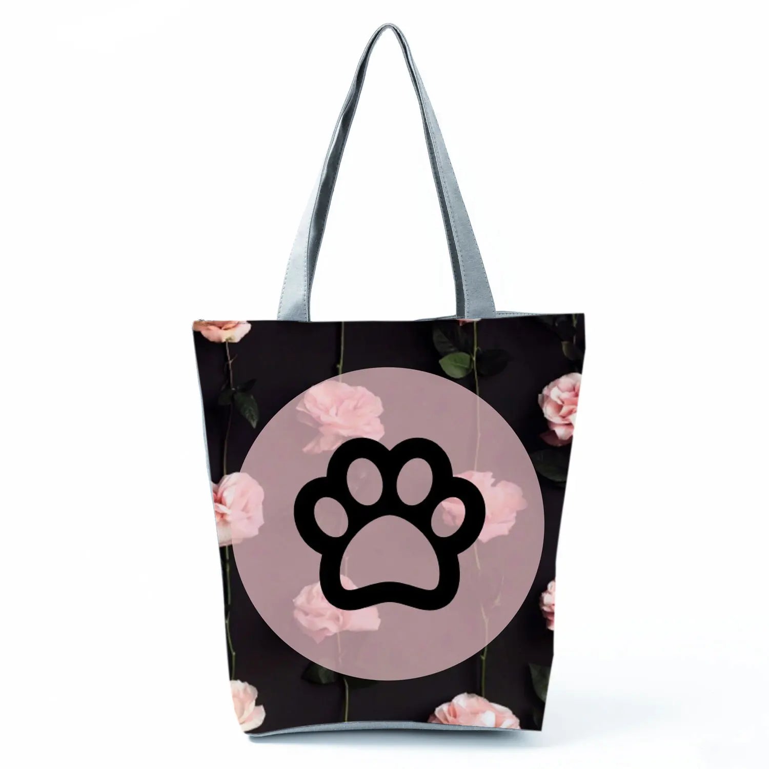 Fashion Dogs Paws Handbags Printed Love Dogs Shopping Bag Casual Women Shoulder Bag Summer Kawaii Female Tote Travel Beach Bag