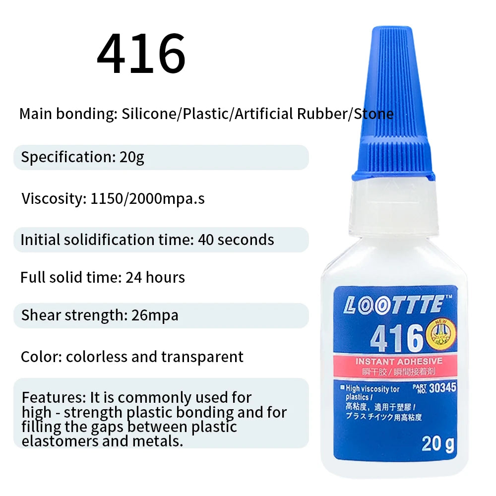 20ml Instant Adhesive Strong Glue Universal Multifunctional Fast Dry Glue for Resin Ceramic Metal Glass Home Instant Adhesive
