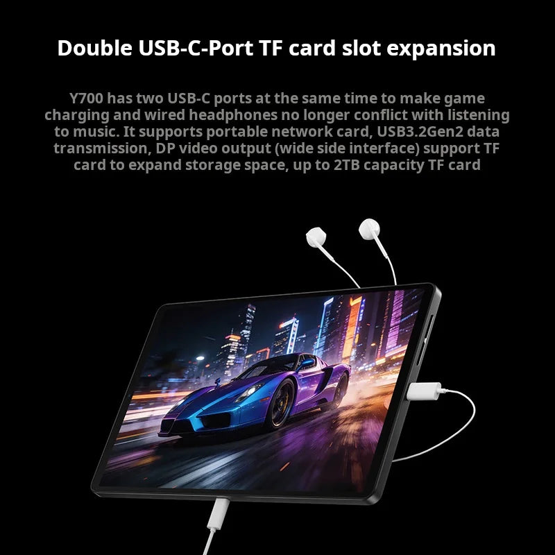Lenovo Legion Y700 Gen 5 Gaming Tablet 8.8 inch 3K 165Hz Snapdragon 8 Elite Gen 5 9000mAh 68W Fast Charging Dual USB C Portable