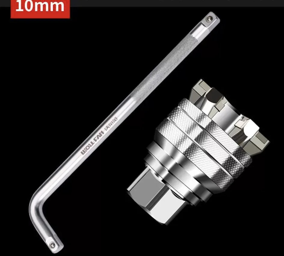 1pc Universal Adjustable Magic Socket Wrench,10~19mm,Multifunctional Ratchet Wrench Head Spanner Sleeve,Repair Tools Accessory