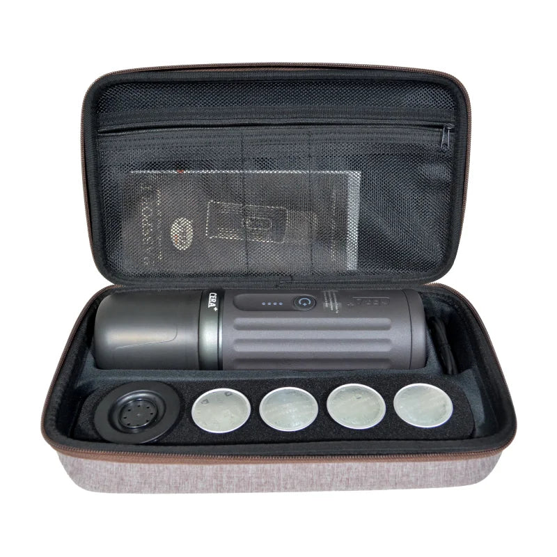 Portable Electric Coffee Maker Carrying Bag Waterproof Sturdy EVA Portable Coffee Maker Storage Case Hand Hold Belt