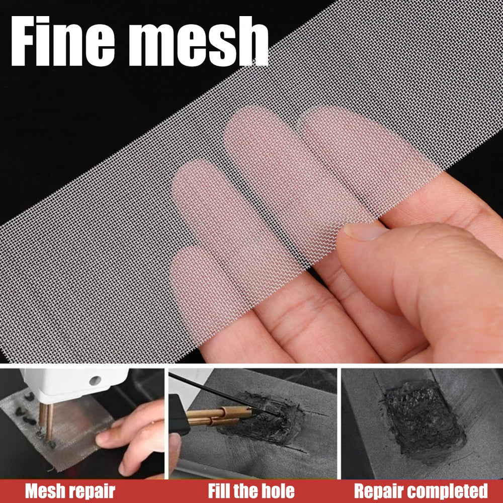Stainless Steel Repair Mesh Car Bumper Plastic Hole Crack Patches Trimmable Welding Wire Mesh for Car Repair Welding Machine