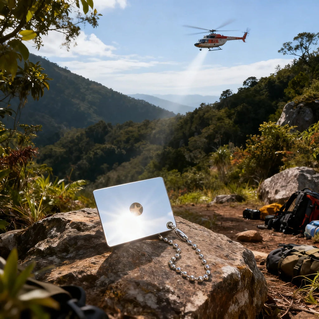 TINSOL 2026 New Reflective Outdoor Signal Mirror Practical Multifunction Rescue Mirror Daylight Acrylic Survival Mirror