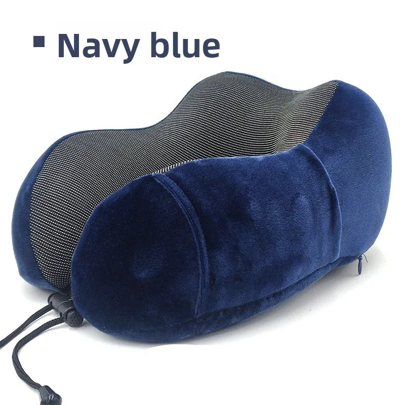 2026 Memory Foam U Shaped Pillow Breathable Fabric Neck Support Pillow For Travel Car And Office Nap car neck pillow