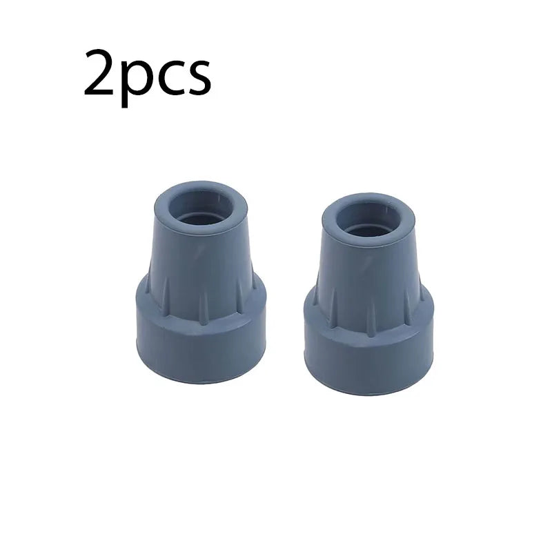 Rubber Trekking Pole Cap Walking Stick Crutch Cane Bottom Pads Cover Ferrule Non-slip Foot Cover Trekking Pole Cane Crutch