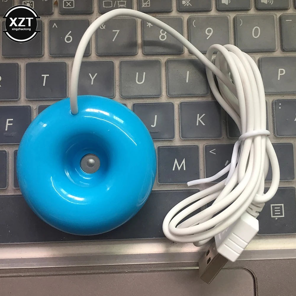 Portable Air Purifier Usb Mini Desktop Humidifier Incense Diffuser Creative Donut Shape Humidifier Home Office