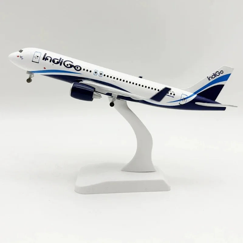 20cm Airplane Model A320 Series Metal Scale Aircraft Diecast Aviation Collectible Miniature Children Toys Souvenir With Stand