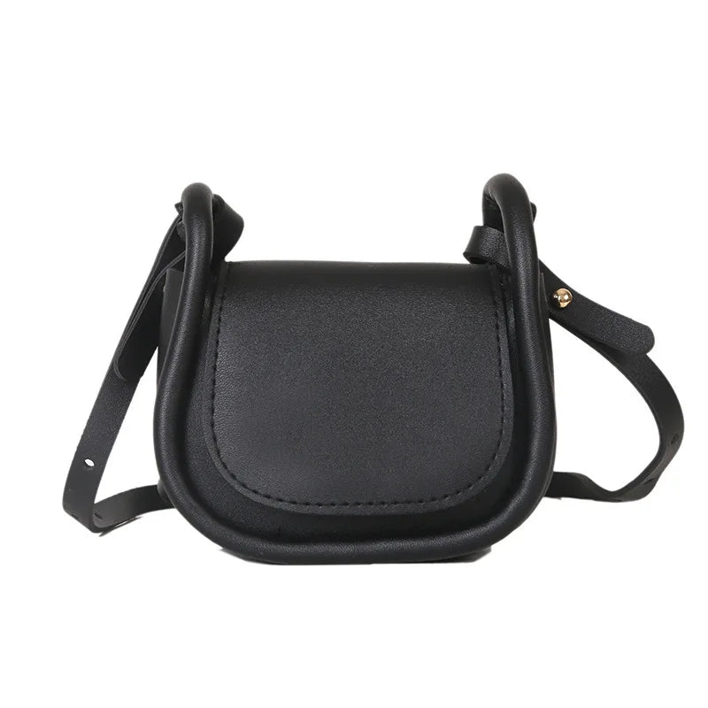 Candy Color PU Leather Mini Crossbody Bag Shoulder Bags for Women Small Saddle Bag Lipstick Coin Money Pouch Card Holder Fashion
