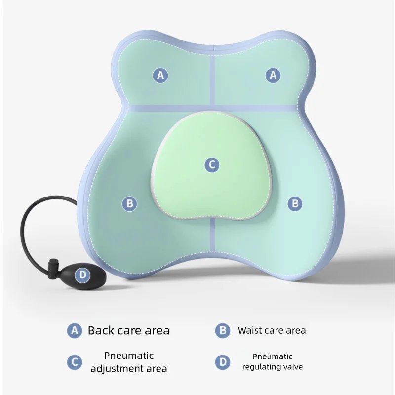 Inflatable Support Cushion Design For Car Waist Protection And Lumbar Pillow Ergonomic Lumbar Support Pillow Press Type Cushion