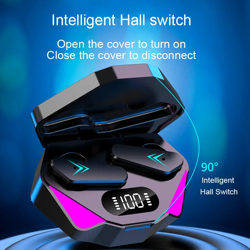 Bluetooth Earphones Wireless Headphone ENC-Calling Noise Cancelling Headset Low Latency HiFi Stereo Game Handsfree Earphone