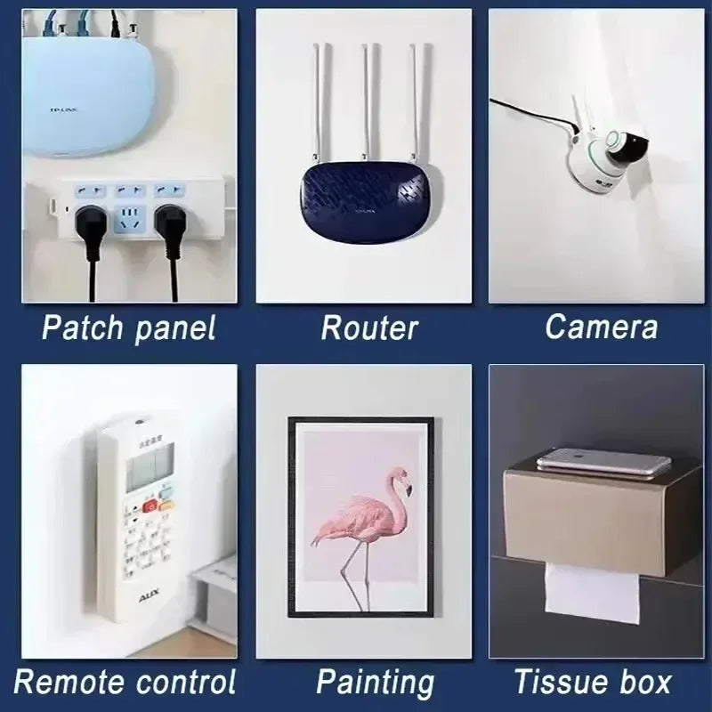 1-100Pairs Double-Sided Self Adhesive Wall Hooks Strong Sticky Transparent Traceless Kitchen Bedroom Wall Hook Storage Holders