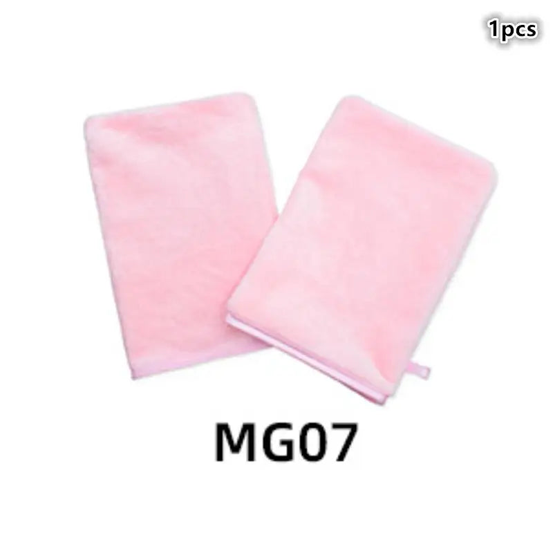 Reusable Makeup Remover Gloves Soft Microfiber for Deep Cleansing Gentle on Skin & Easy to Wash Colorful Quick-Dry