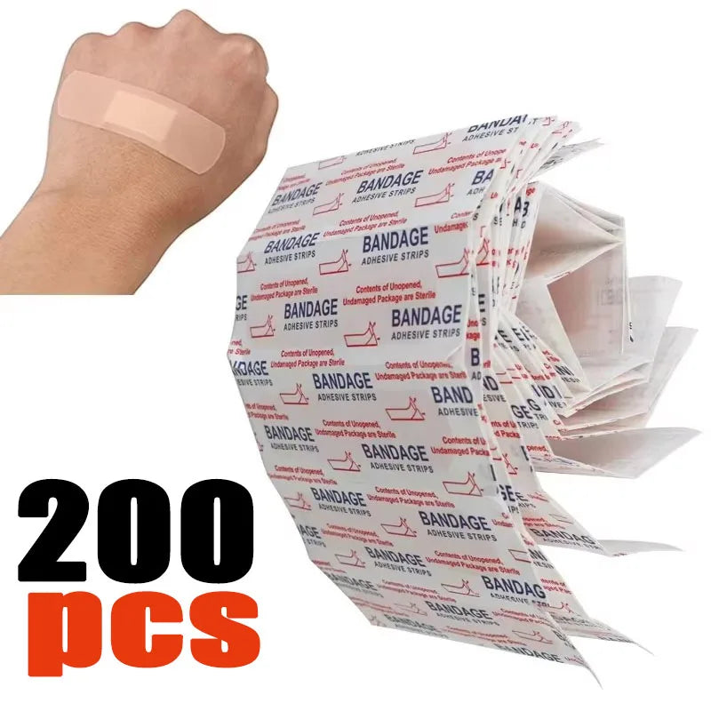 500-50pcs Band-Aids Waterproof Breathable Cushion Adhesive Plaster Wound Hemostasis Sticker Band First Aid Bandage Medical Gauze