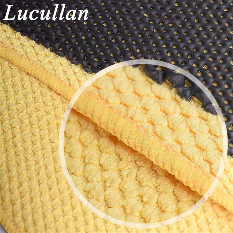 Lucullan Clay Mitt Glove Detailing Car Wash Cleaning Towel Cloth Quickly Removes Debris from Your Paint
