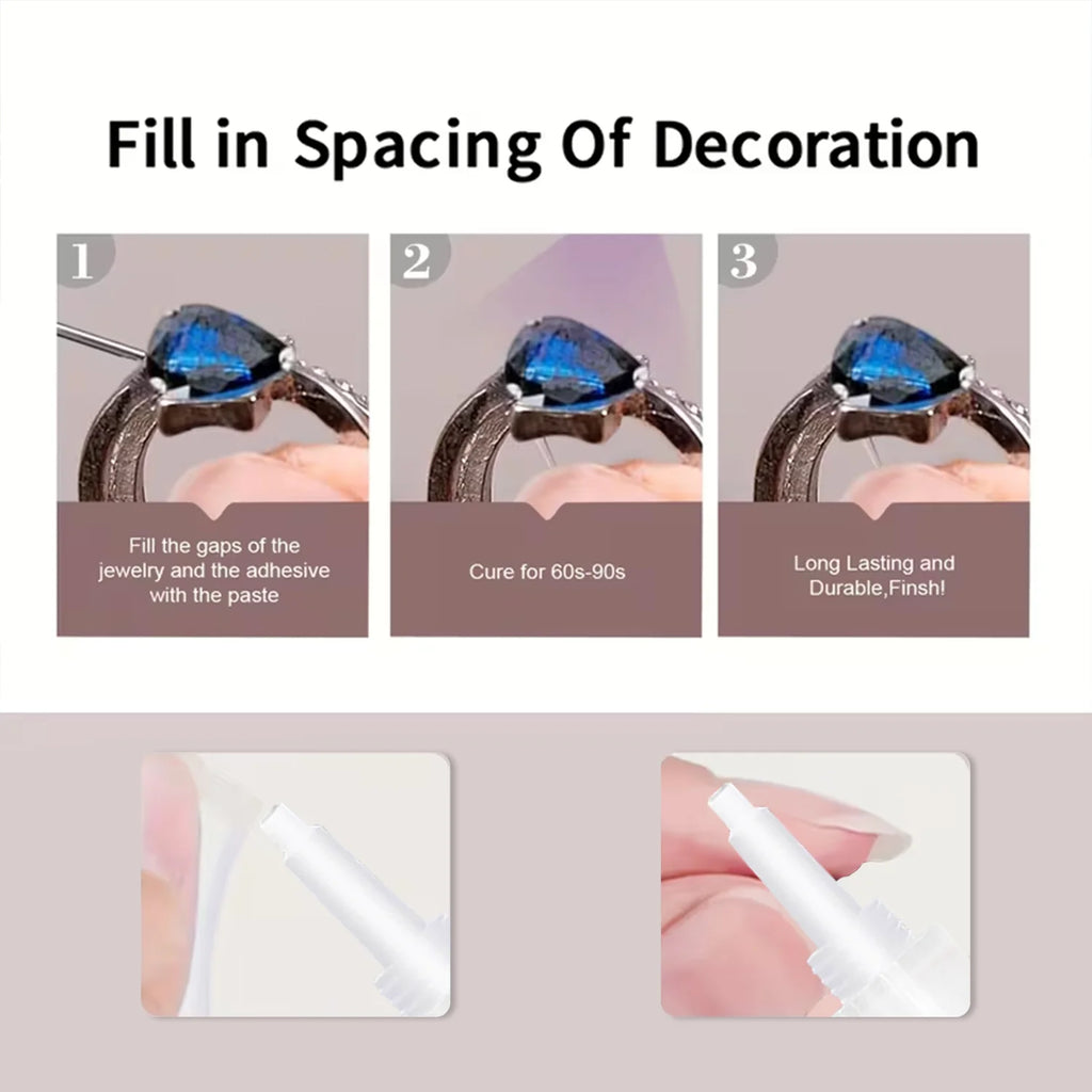 8-Pack Professional Welding High-Strength Oil-Based Glue - Universal Strong Quick-Drying Adhesive, Suitable for Resin, Ceramics, Metal, Glass, Liquid Glue Tool, with Precision Dispenser