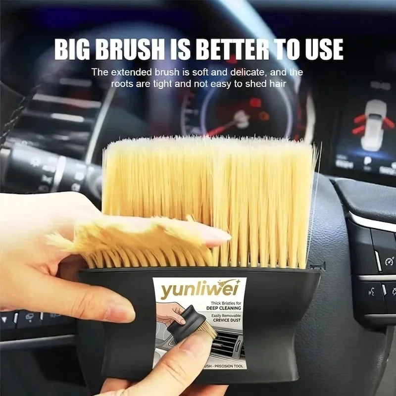 Car Interior Cleaning Brush for Air Vents Crevices Dust Removal Sturdy Bristles Comfort  Handle Efficient Auto Cleaning Yunliwei