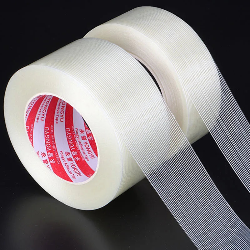 1 piece mesh/stripe fiber tape 10mm-60mm wide 50m long lithium battery mold home appliances bundling and fixing
