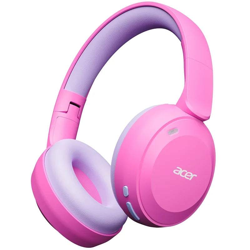 Acer Kids Bluetooth 6.0 Headphones with Built-in Mic 85/94dB Volume Limited Lightweight Over-Ear Wireless Headphones for Kids