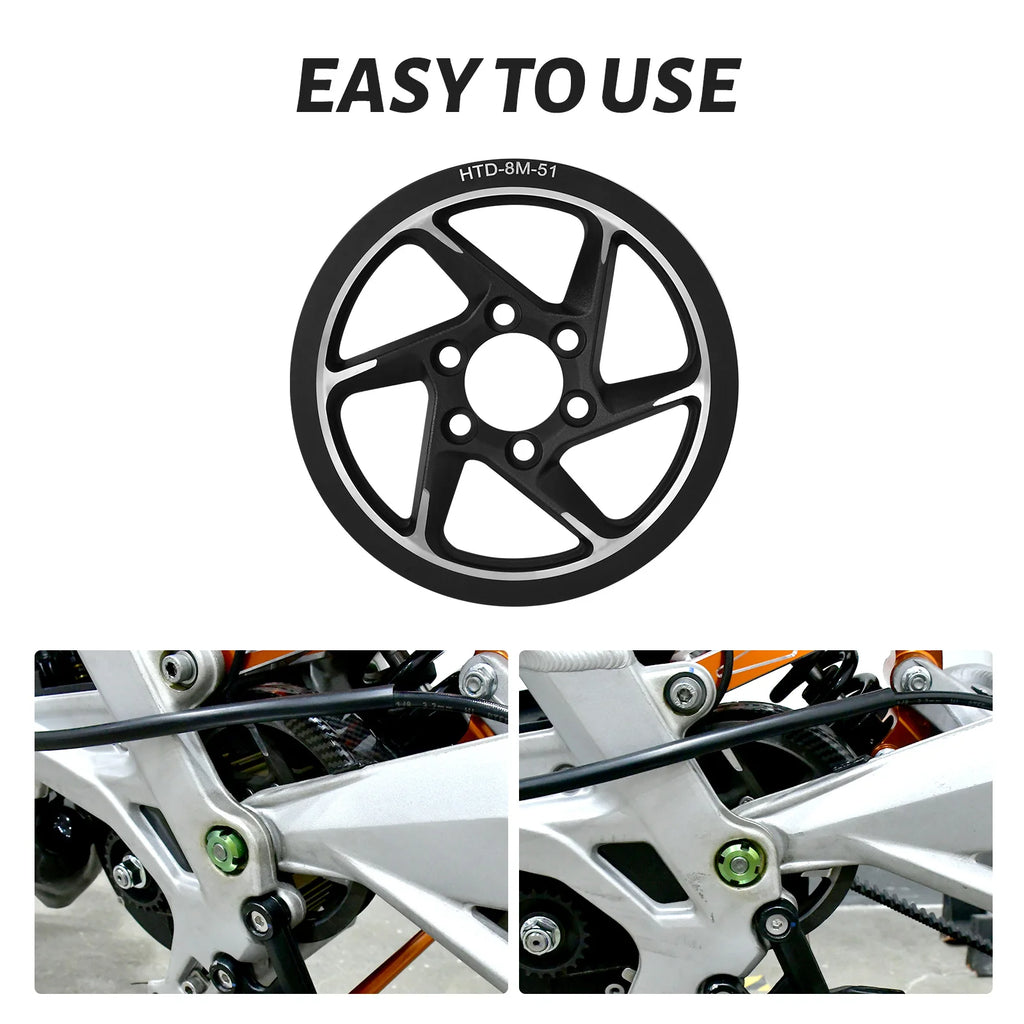 Motorcycle OEM Rear Belt Pulley Drive Wheel Transmission Gear Center Axle Sleeve Part for Surron Light Bee X/S Electric DirtBike