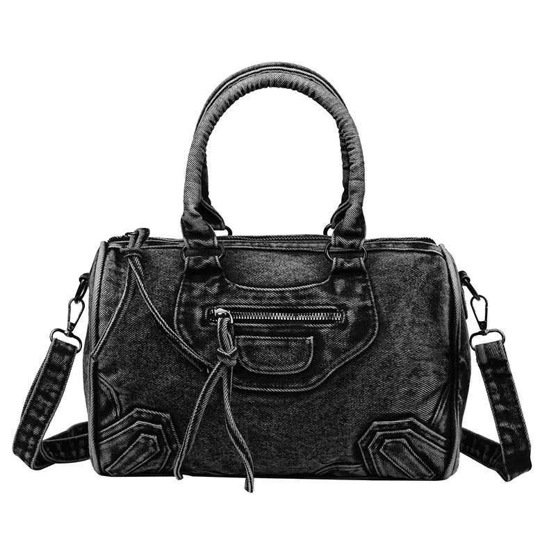Retro Versatile Advanced Sense Commute Crossbody Bag Denim Fabric Large Capacity 2026 New Fashion Summer Casual Shoulder Bags