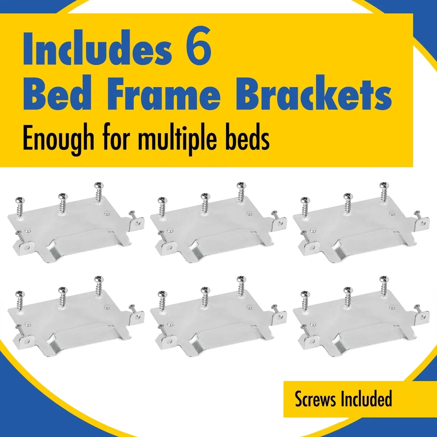 6Pcs/Pack for Skorva Midbeam Bed Monunting Brackets Fitting Screws Camper Conversion Brackets Rack with 30Pcs Screw 116791