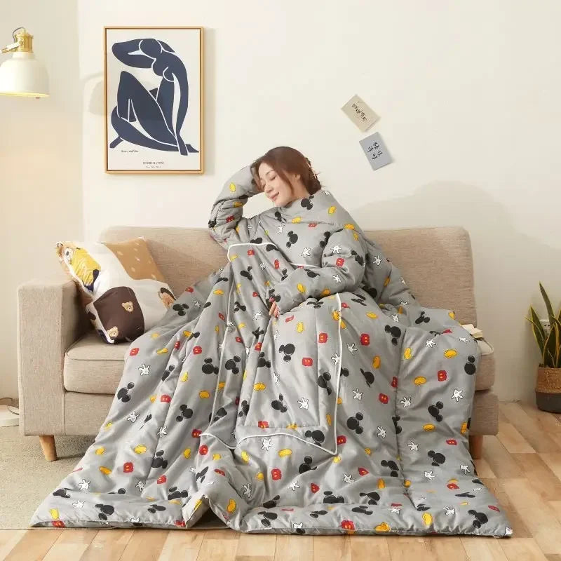 Multi-functional Lazy Person Quilt Cushion That Is Anti-kicked and Worn on The Body