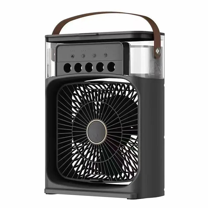 Lenovo Air Conditioner Ice Fan Mini USB Portable Air Cooler Humidifier Water Mist Spray LED Night Light Desktop Cooling Fan