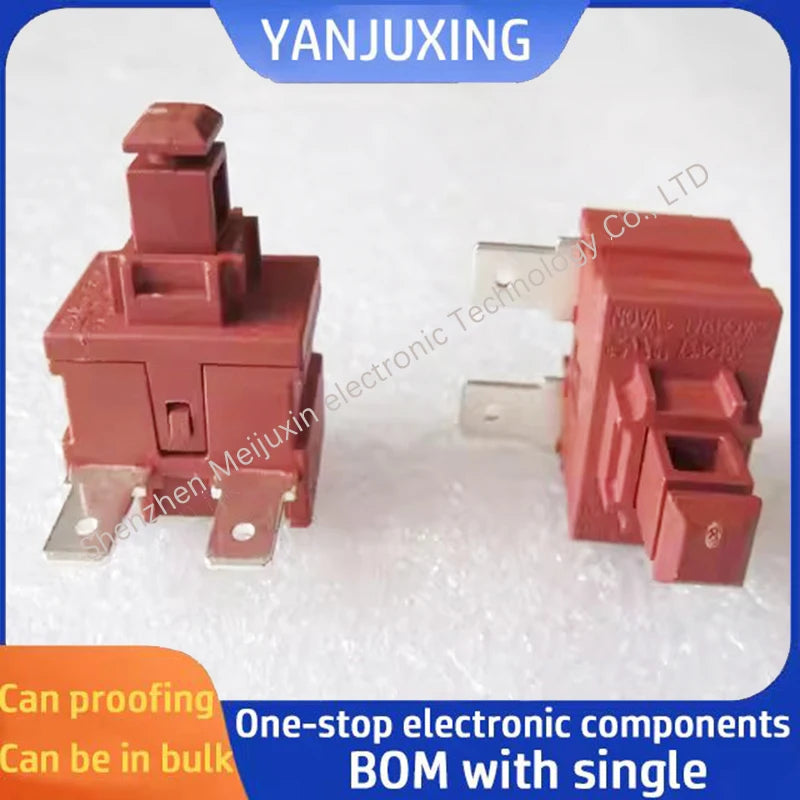 1pcs/lot KAN-L5 Self-locking switch Water heater vacuum cleaner button Electric cooker power switch 10A 250V 13MMX19MM
