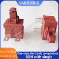 1pcs/lot KAN-L5 Self-locking switch Water heater vacuum cleaner button Electric cooker power switch 10A 250V 13MMX19MM